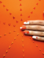 SELF Magazine Nails Editorial : Insert Content:       Cut paper backdrops designed and created for a pop-inspired nail art editorial in SELF Magazine. Photographer | Carlton DavisNail Art | Natalie Pavloski