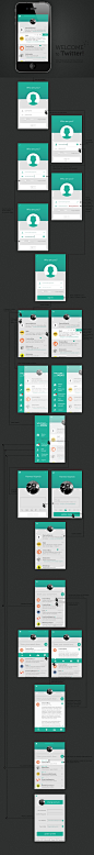 Redesign Twitter App by Graphek , via Behance | Mobile UI Design