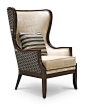 Colette - "people of victory." With a Curved look to a Wing Back chair, the Colette Lounge makes a statement.