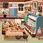 Would you visit my bakery shop?
.
#bellelee #bakery #cafe #cupcakes #visdev #background #animation #conceptart #desert #빵집 #베이커리 #컵케익 #그림 #컨셉아트