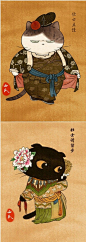 创意插画设计–中国风喵星人 | 新鲜创意图志