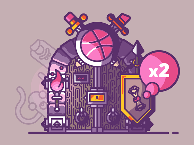 邀请到Dribbble地牢