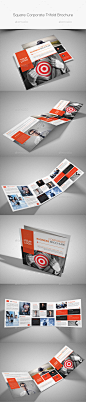 Square Corporate Trifold Brochure - Corporate Brochures