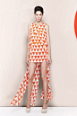 A print like this would be great for a girl's dress. Sass and Bide triangle orange print