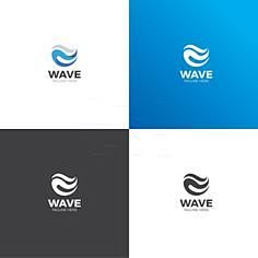 Waves Stars Logo Des...