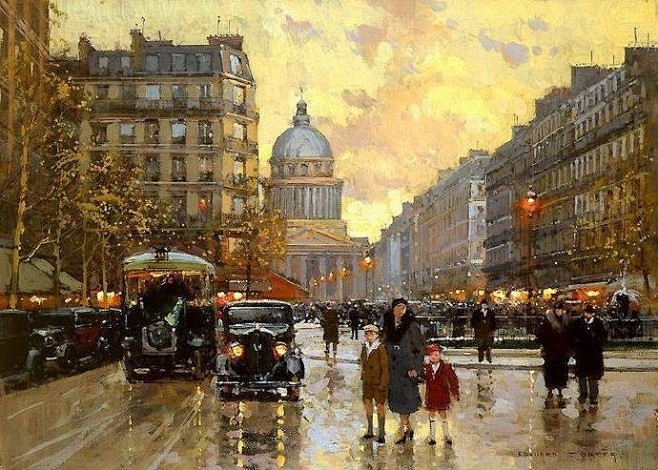 一生描绘巴黎的繁华与浪漫风情。画家Edo...