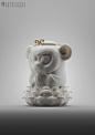 Monkey ZEN(porcelain version), Zhelong XU : Rendered with V-Ray
The Chinese people believe that inner peace  is the highest realm of life. Too much artworks depicted monkey king(SUN GOKON)  as a Ape who has full of violence. But in fact is not. He is a Bu