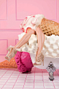 Candy Pink Photo Series by Ryan Houssari : In this tongue-in-cheek visual series, Lebanese photographer and creative director Ryan Houssari combines two things most women adore: gorgeous shoes and delicious food.

“And what better way to do that than bath