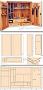 Tool Cupboard Plans - Workshop Solutions Plans, Tips and Tricks | WoodArchivist.com: 