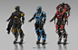 Sniper exo suit, Albert Urmanov : Concept for fun, sniper exo suit and some additional designs