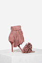 Jeffrey Campbell Inaba Fringe Suede Heel