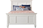 Belmar White 3 Pc Queen Panel Bed