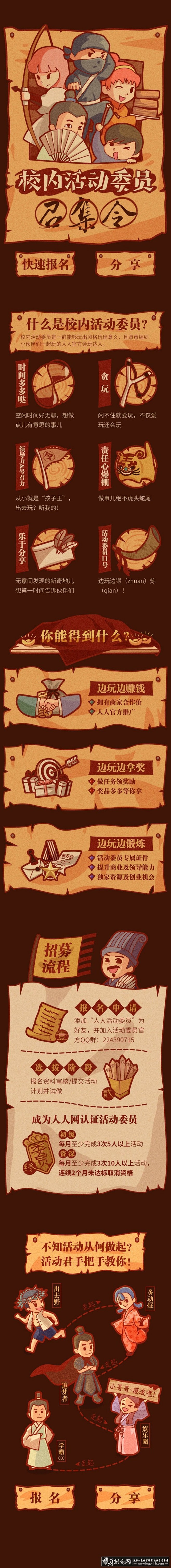 启动页/引导页 校园社团招聘H5海报 创...