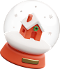 圣诞玻璃球 3D卡通图标 PNG免抠图