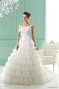 ruffle wedding dresses 2012