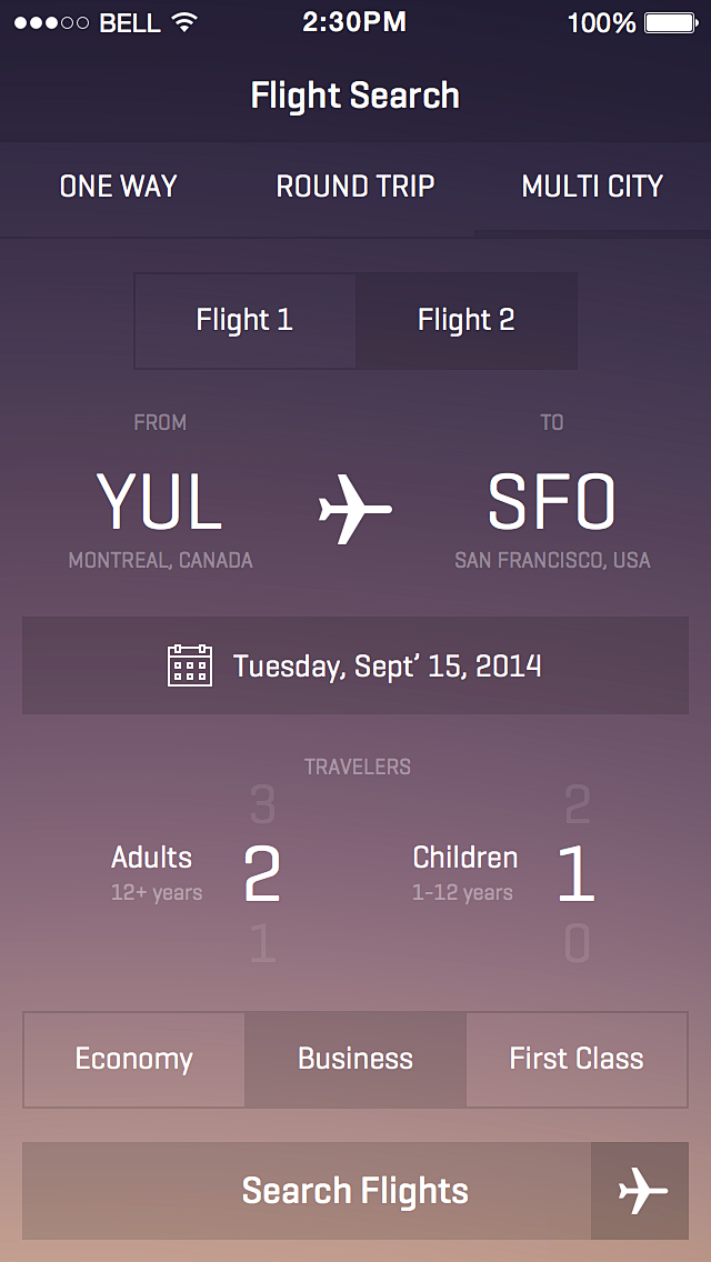 Flight-search-sfo