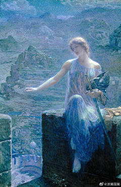 水晶瓶子采集到美术-Edward Robert Hughes