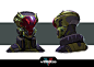 Minu ( mantis version) _ Modern Combat versus, Hugo Richard : hey guys!
just sharing here another helmet design that i had the opportunity to create for MCVS with an insect theme last year, I had a lot of fun designing it! Gerard Kravchuk did an outstandi