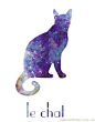 Cat III Galaxy Universe Fine Art Print Poster by SymphonyOfStars