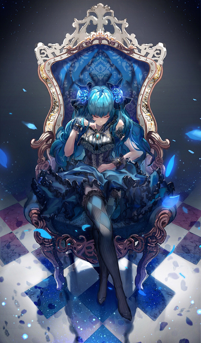 王座上的Miku  初音