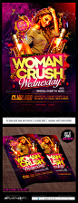 Women Crush Wednesdays Flyer Template  - Clubs & Parties Events