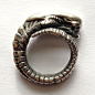 Alien Chest Burster Ring Sterling Silver