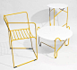 MODESTWORK designer is back with a new collection called Loft evo’, which includes a chair, a coffee table, and side table. Made from bent steel bars, the collection features simple, skinny lines that are formed and shaped in unusual and curvy ways.: 