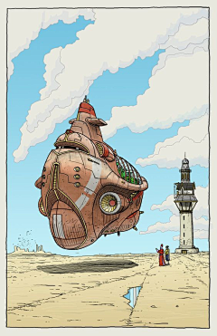 幸福的墩墩love采集到Jean Giraud(Moebius)