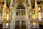 在俄罗斯，在皇宫在俄罗斯采取金色宫殿门