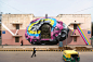 see through / see beyond : “see through / see beyond” - Couple of mural paintings realized in New Delhi (India) for St+Art India and the exhibition “WIP”, 2016. 28°35'06.8"N 77°13'20.6”E