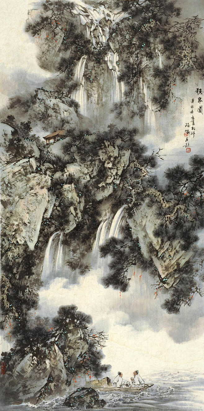 【国画艺术】陈钢大型水墨山水画集欣赏_5...