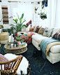 bohemian livin room decorating idea 8