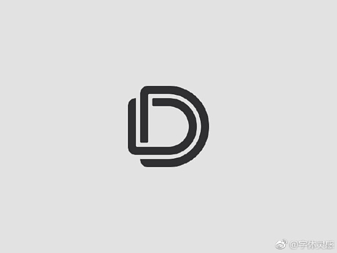 D字母logo设计 ​​​​