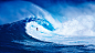 蓝色海洋海浪冲浪者风景桌面壁纸