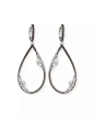 White Topaz Pear Drop Earrings