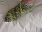 手工地板袜的编织方法 无需拼接的实用地板袜编织图纸-╭★肉丁网
