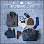 EAST DANE HOLIDAY PACKING LIST