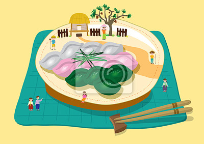 韩国传统节日菜图片