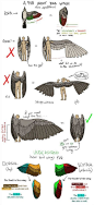 #SAI资源库# 翅膀样式参考，包含天使的翅膀和鸟的翅膀，绘画参考，动漫翅膀画的比较多，值得借鉴学习，转需~