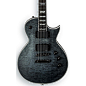 ESP LTD EC-401QM Electric Guitar Satin See-Thru Black 