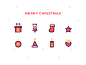 Merry christmas icon set : Merry christmas icon set