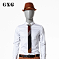 GXG 男士时尚休闲长袖衬衫