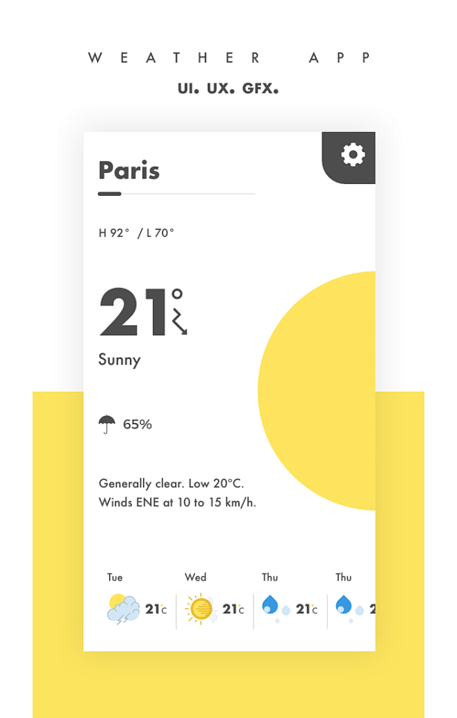 Weather app UI/UX : ...