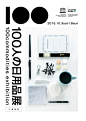 Japanese Exhibition Poster: 100 Commodities. Gotoh Shu. 2015