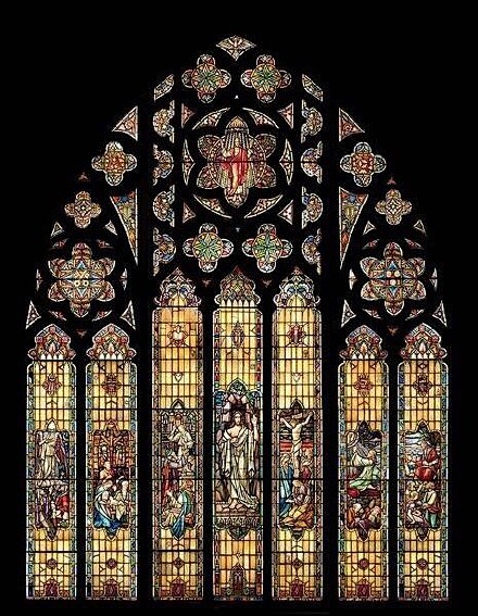 基督教堂的染色玻璃