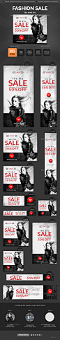 Fashion Sale Banners - Banners & Ads Web Elements