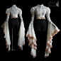 Angelic ghostly dreamy Art Nouveau shrug by SomniaRomantica