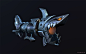 Fishbones (league of legends) Fan art : real time model of Jinx weapon Fishbones, a shark rocket launcher.Fan art (league of legends, riot games)