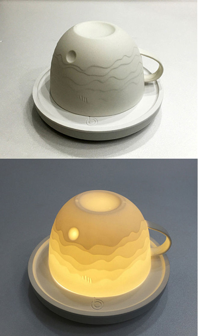 【可以观看山水景观的灯光杯】这是韩国设计...