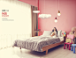 儿童卧室 粉色墙面  梦想飞机 简约时尚 家居海报设计PSD_平面设计_海报